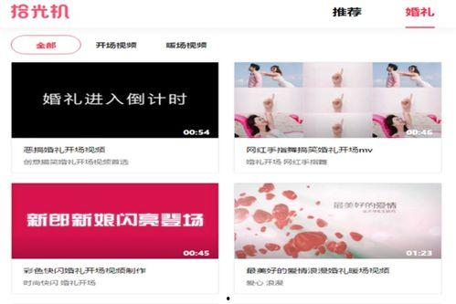 婚礼流程视频,浪漫时刻的精彩回顾