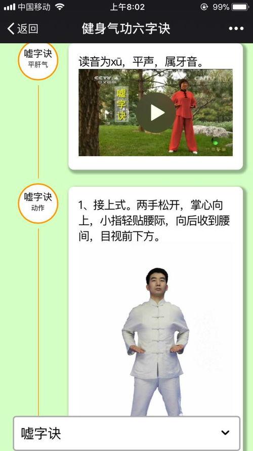 六字诀视频,养生功法精粹解析